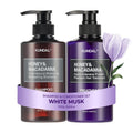 KUNDAL Korean Shampoo and Conditioner Set White Musk - Moisturizing