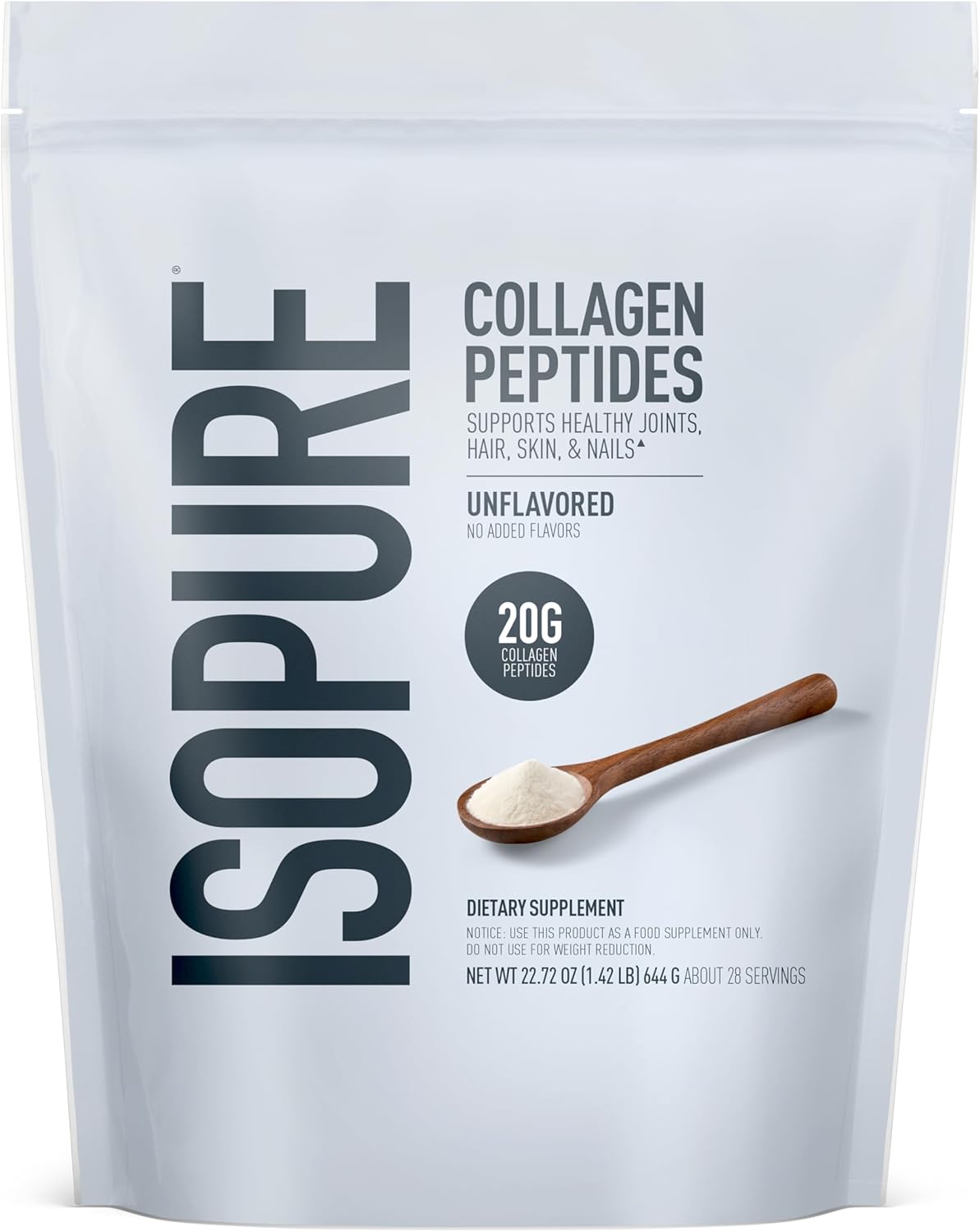 Isopure Collagen Peptides Powder for Healthy Skin and Joints