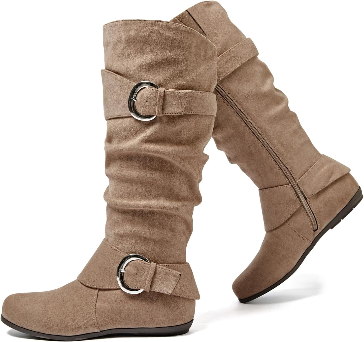 Luoika Women's Extra Wide Calf Knee High Slouchy Boots Review