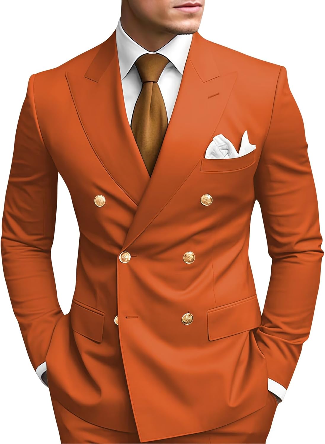 Stylish 2 Piece Double Breasted Suit for Men - Perfect Fit