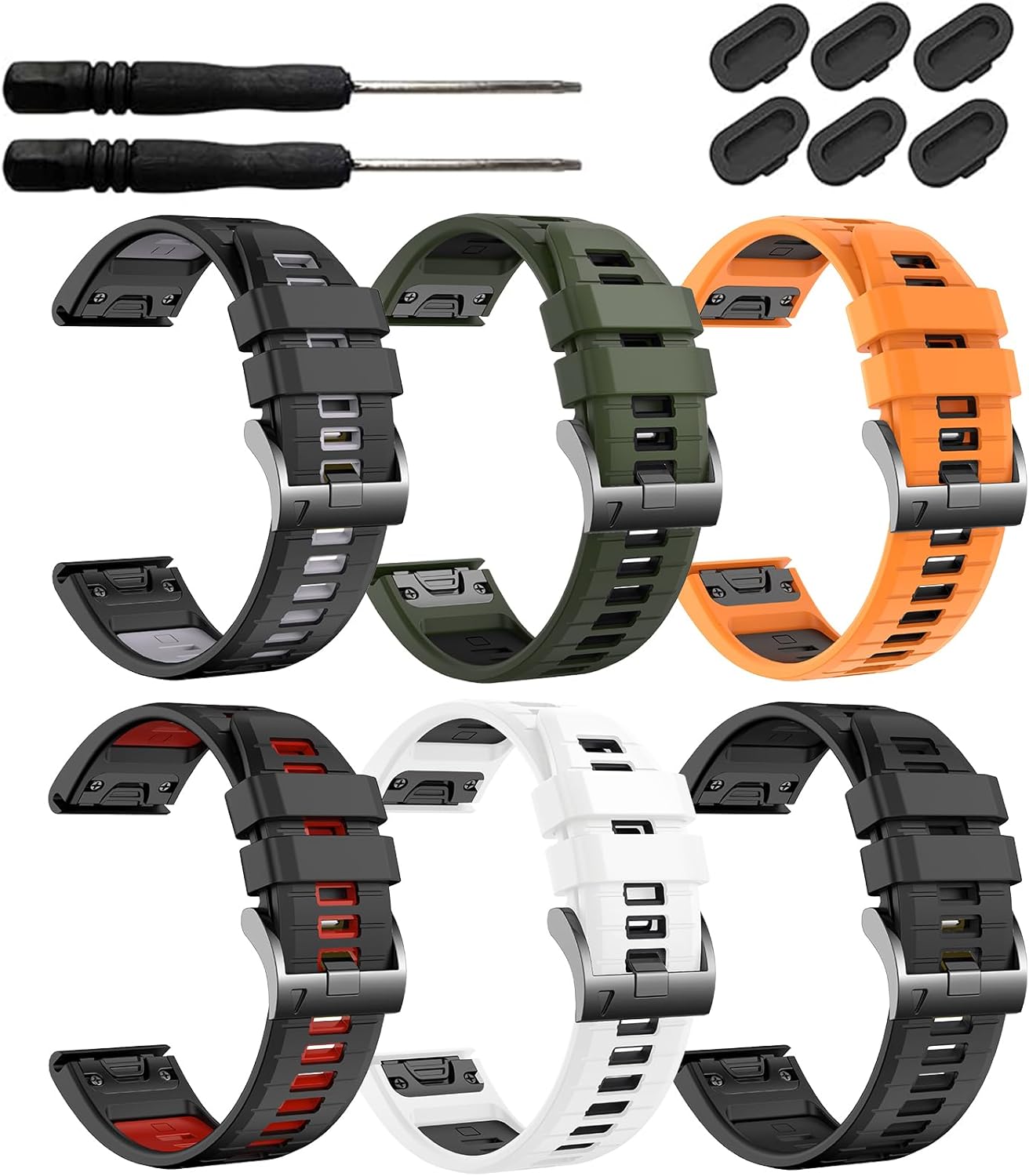20mm Quickfit Silicone Watch Band for Garmin Fenix 8 and More