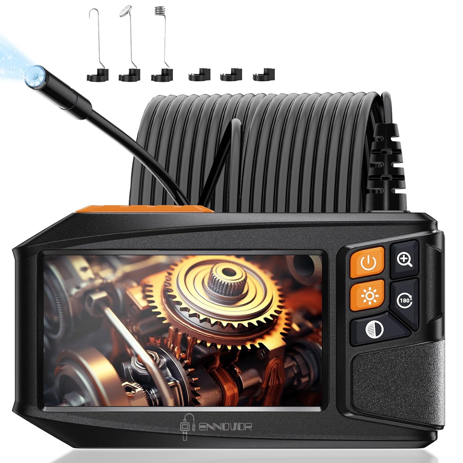 Endoscope Camera with Light for Automotive and Plumbing Inspections