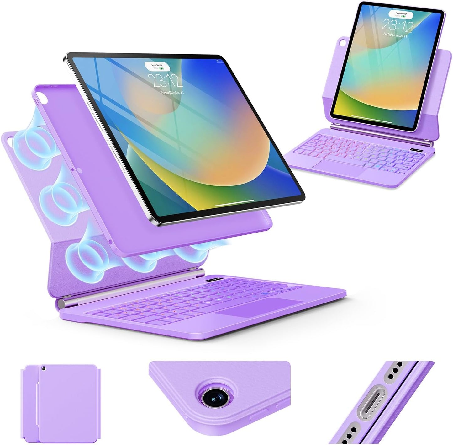 iPad 9th Generation Case with Keyboard - Magic Style Design