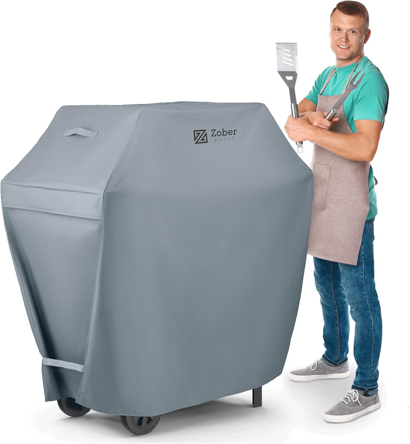 Zober BBQ Grill Cover - 64 Inch Waterproof Heavy Duty Protection