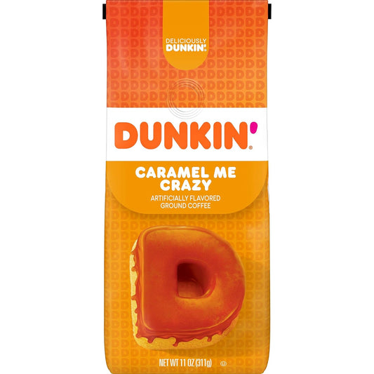 Dunkin' Caramel Me Crazy Ground Coffee - Irresistible Flavor!
