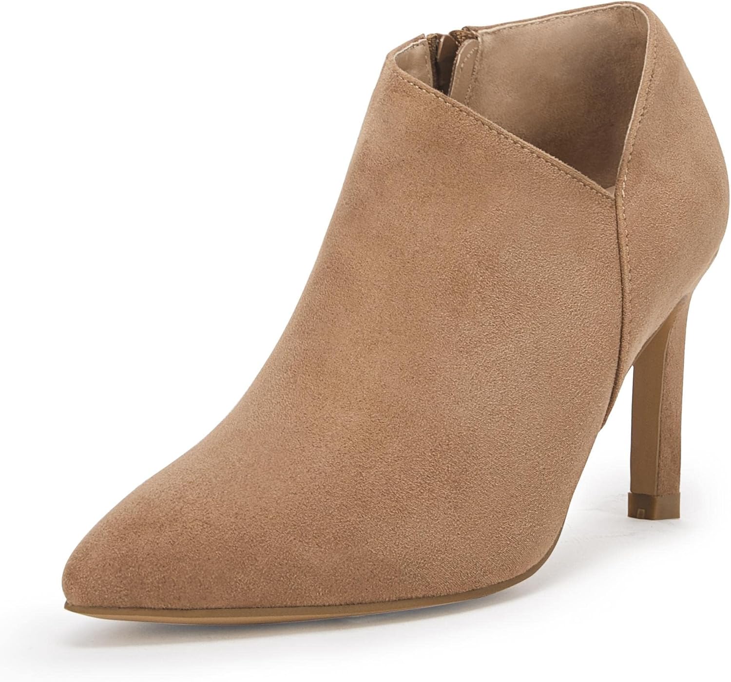 Coutgo Womens Pointed Toe V Cut Ankle Boots for Every Occasion