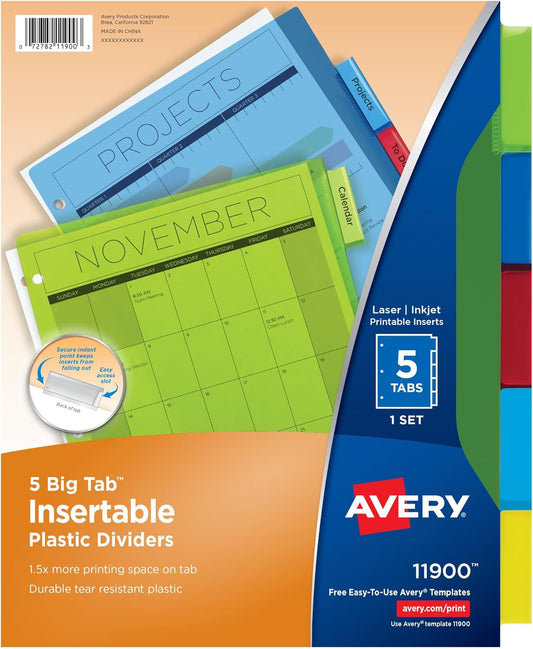 Avery Dividers for 3 Ring Binders: Organize with Ease