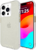 Case-Mate iPhone 15 Pro Case Sheer Crystal Champagne Gold - Slim 12ft