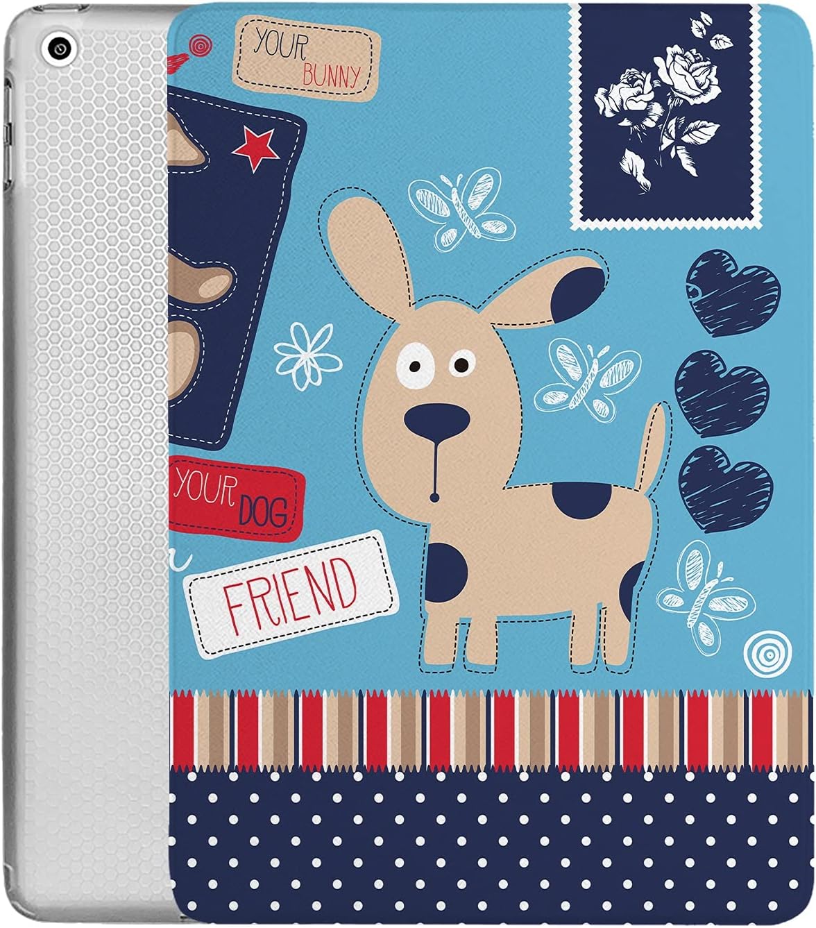 DuraSafe iPad Mini 4 Case with Puppy Design - Stylish Protection