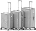 Nazhura Hard Shell Luggage Set, 3-Piece Spinner Set - Built-In TSA