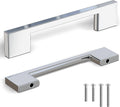 Polished Chrome Cabinet Handles 5-Pack - 3.75ft Centers, Modern Pulls
