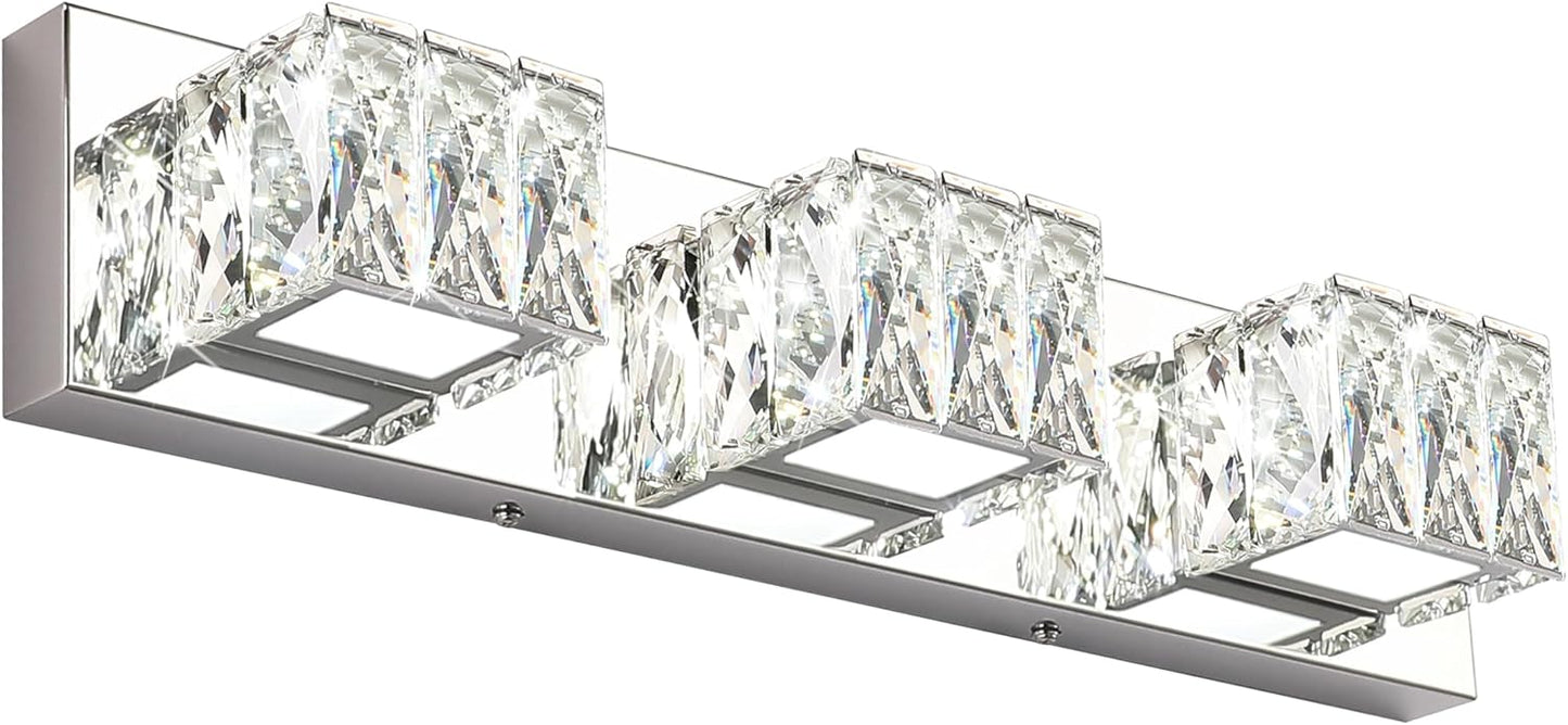 Modern Bathroom Vanity Lights with Crystal Design for Elegance