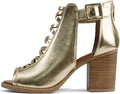 Soda Womens Fashion Aran Open Toe Heel Sandal - Imitation Suede Look