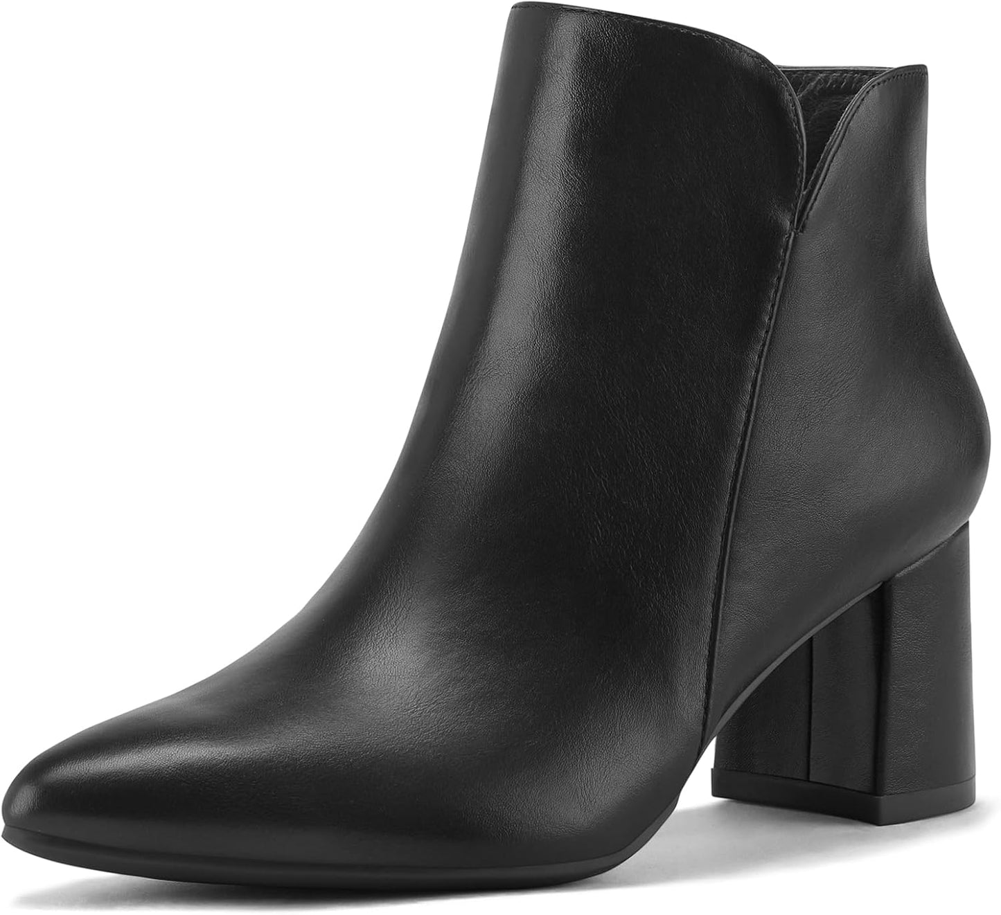 mysoft Women's Ankle Boots with Chunky Block Low Heel Style