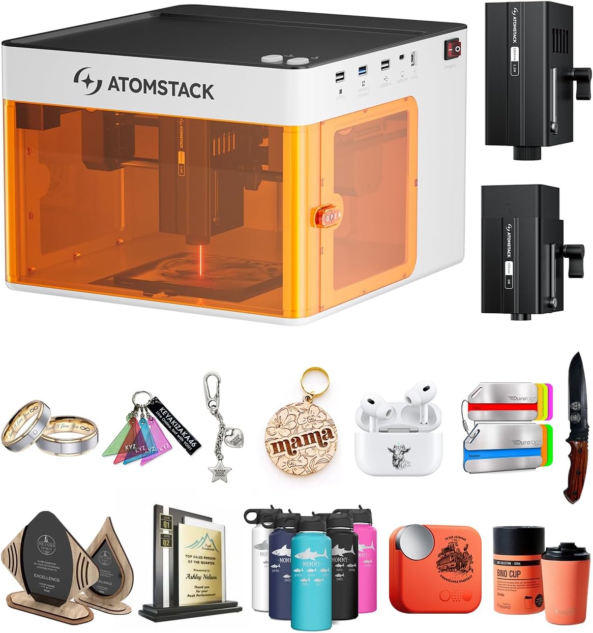 ATOMSTACK P1 Dual Laser Engraver for Beginners and Hobbyists