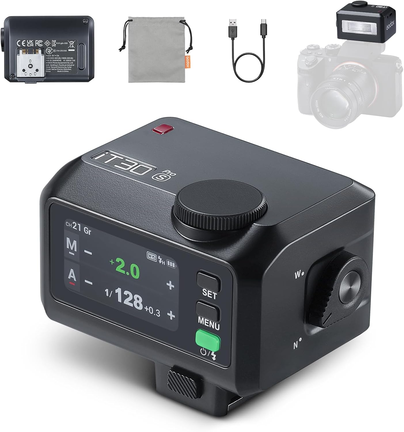 GODOX IT30Pro S Flash for Sony: Fast Charging Mini Flash