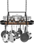 Hanging Pot Rack 32-Inch Ceiling Pot Rack for Kitchen - Space Saving