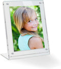 9x12 Acrylic Floating Picture Frame - Table Stand for Desk Display