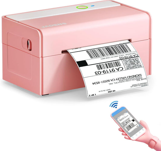 JADENS Wireless Shipping Label Printer - Versatile & Stylish!