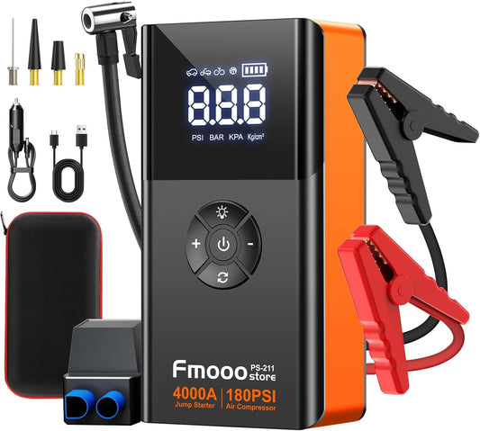 4000A Jump Starter & Air Compressor Combo!