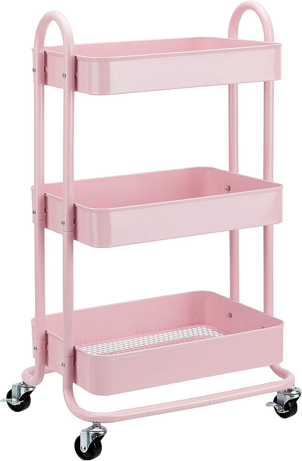 3-Tier Rolling Utility Kitchen Cart for Multifunctional Storage