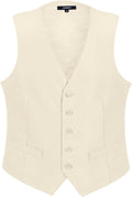 Men's Formal Vest with Real Pockets - Close-Fitting Waist-Length