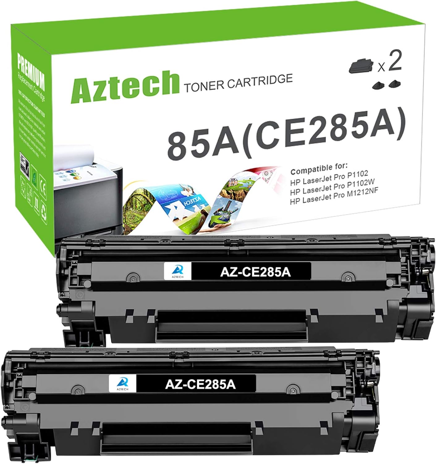 Aztech Compatible Toner Cartridge Replacement for HP CE285A 85A