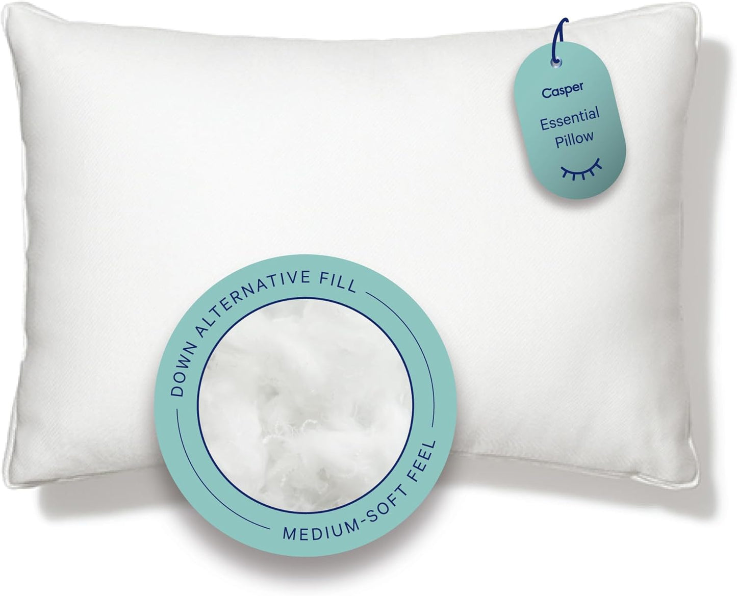 Casper Essential Pillow for Sleeping - Two Pack of Comfort
