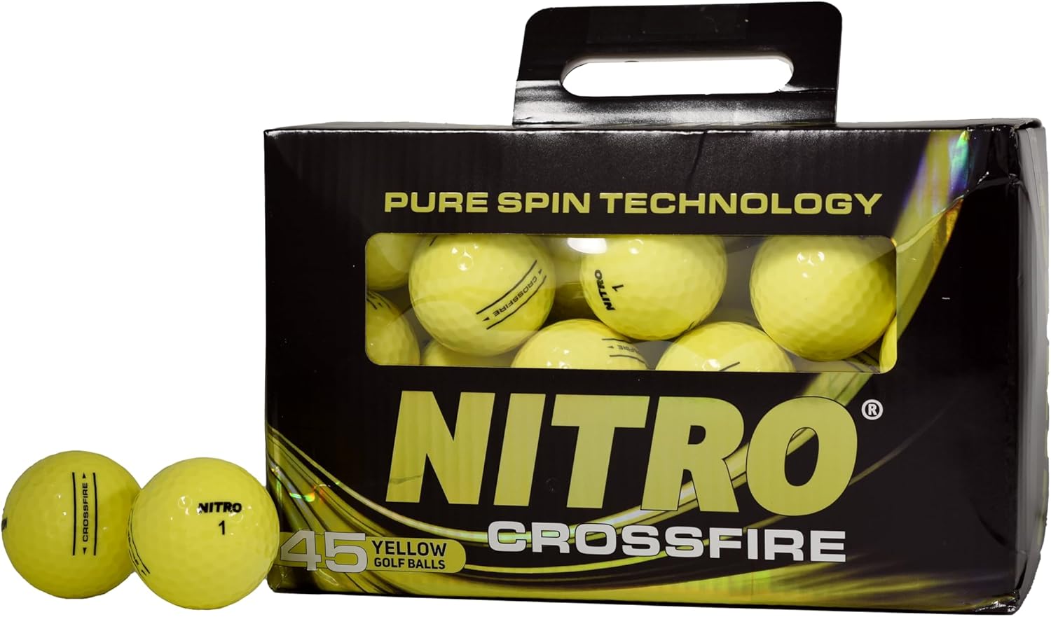 Long Distance Accuracy: Nitro Crossfire 45 Yellow Golf Balls