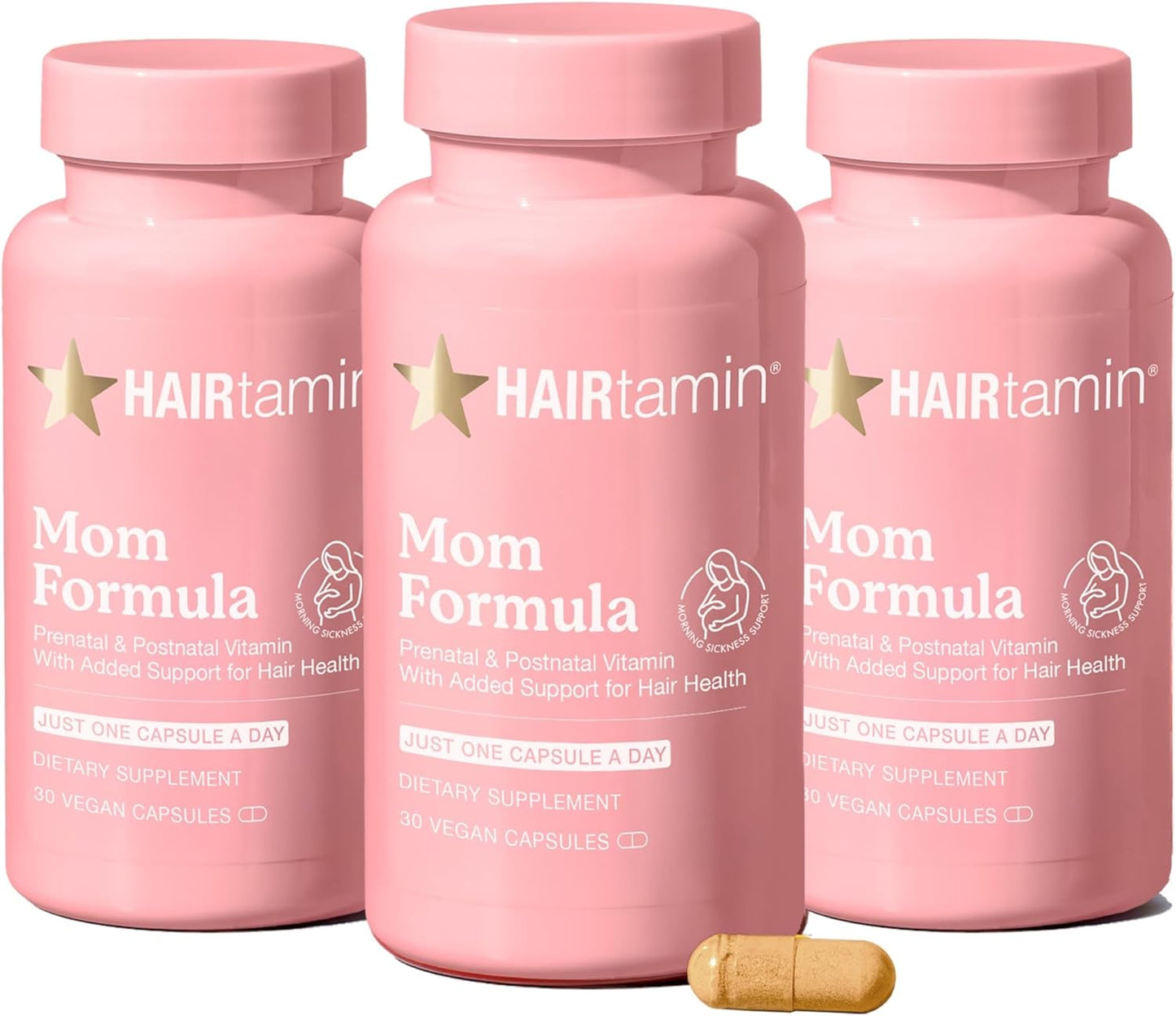HAIRtamin MOM Vegan Prenatal Multivitamin for Healthy Hair