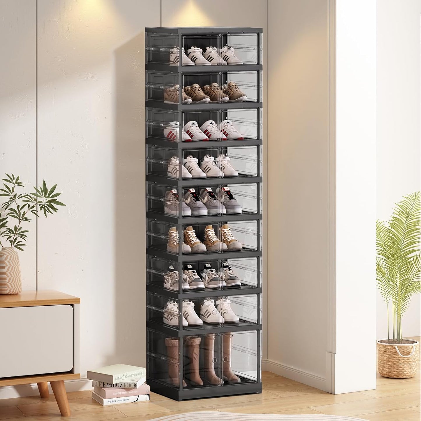 Shoe Rack Organizer for Closet Entryway - 9 Tiers for Storage