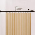 Large Corner Shower Curtain Rod 39in-68.5in x 55in-84.2in - Adjustable