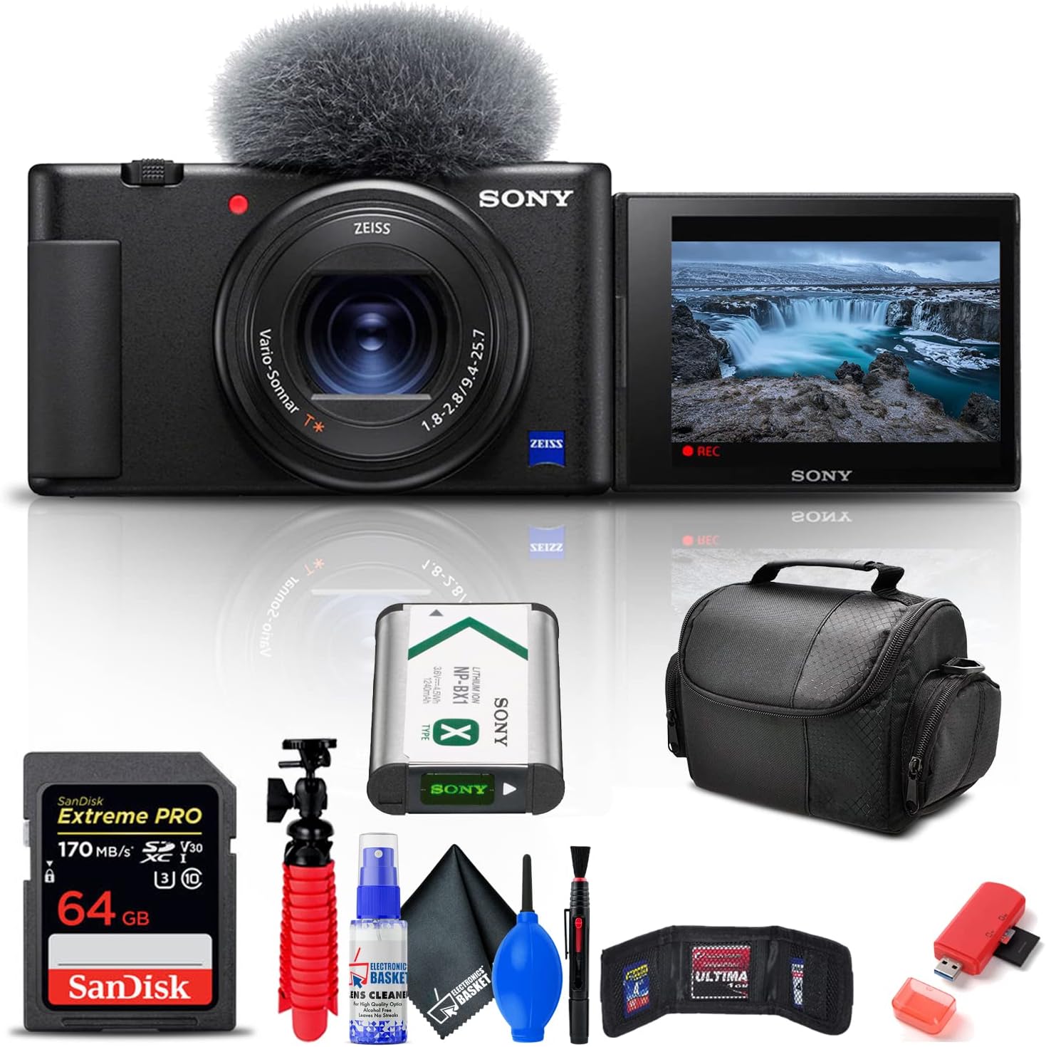 Sony ZV-1 Digital Camera Bundle for Vloggers and Creators