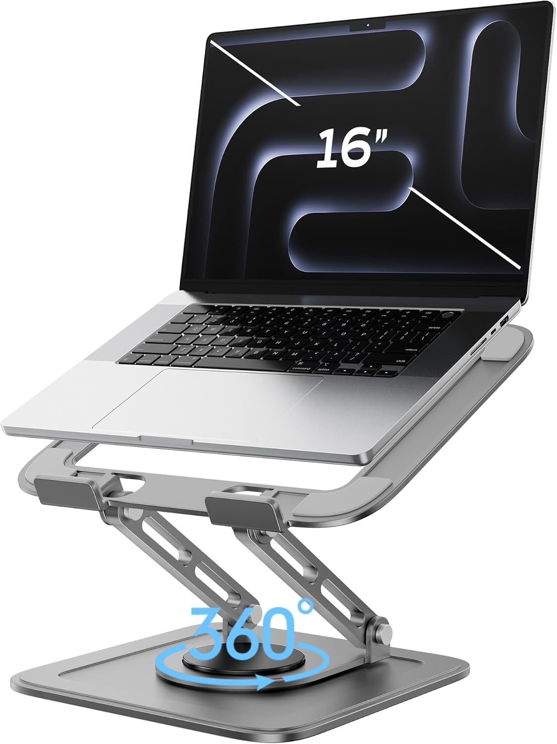 Adjustable Laptop Stand for Desk with 360 Rotation for Comfort