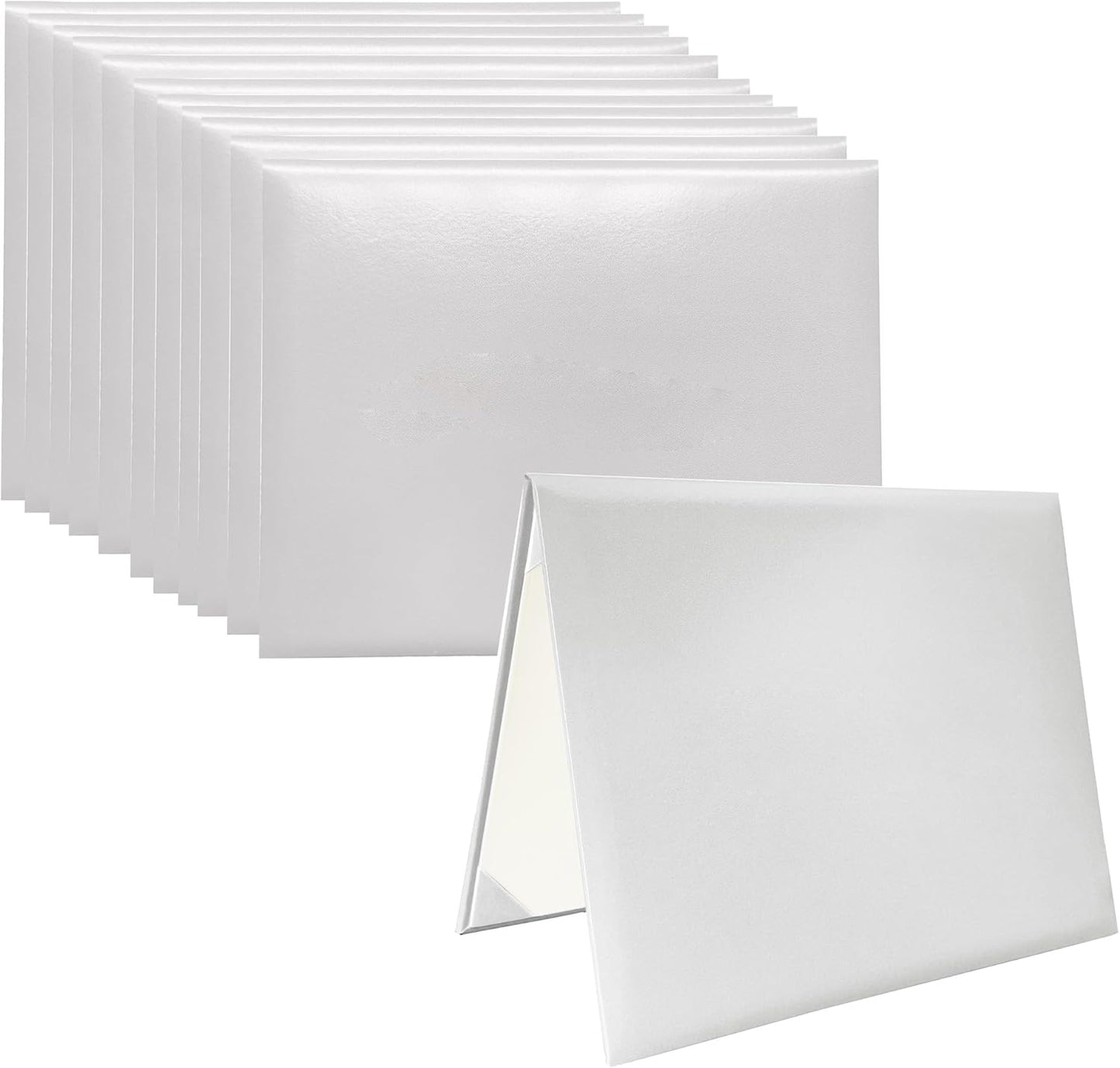 12 PCS Smooth Diploma Certificate Covers for Graduation and More