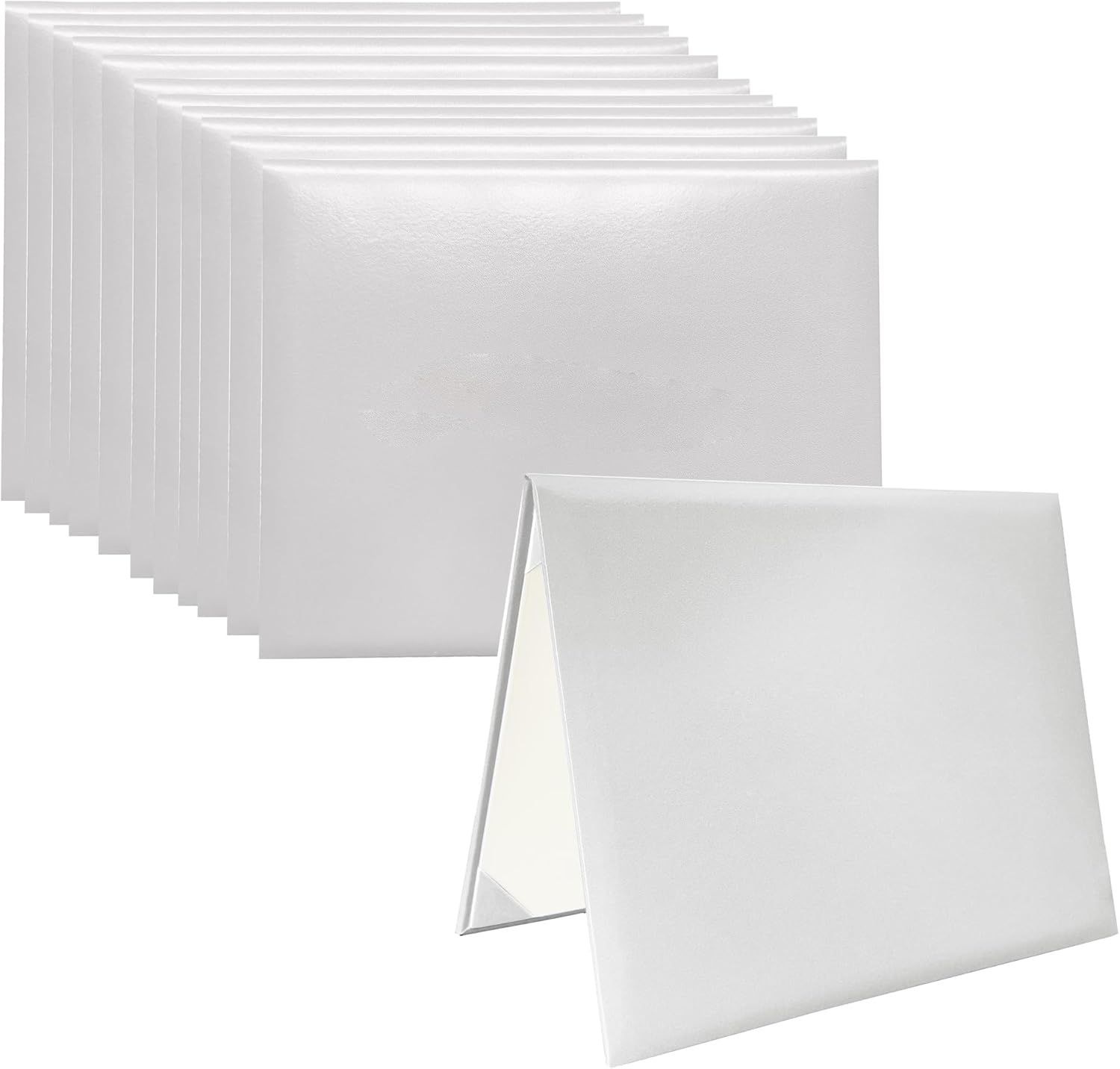 12 PCS Smooth Diploma Certificate Covers for Graduation and More