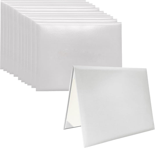 12 PCS Smooth Diploma Certificate Covers for Graduation and More