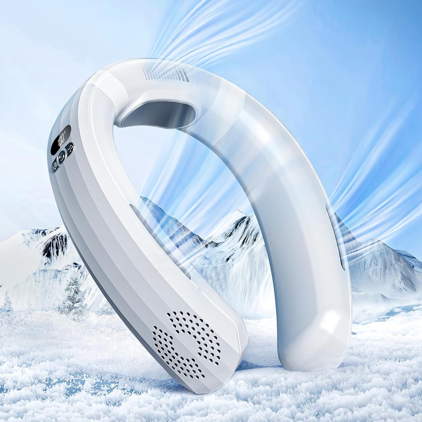 Zymise Cooling Neck Fan - Portable 3D Airflow & 3 Speeds