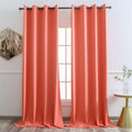 YGO Coral Curtains 52x108 Triple Weave Blackout Panels - Room