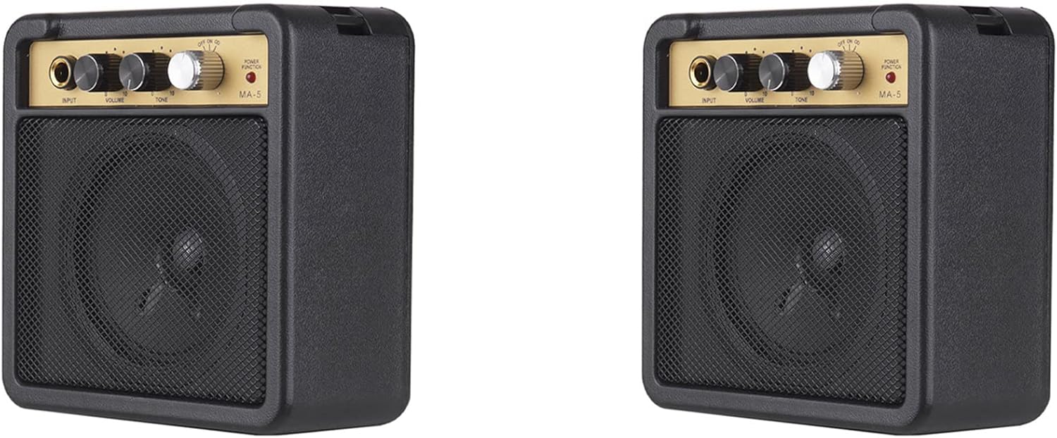 Portable 5W Mini Guitar Amp - Volume & Tone Control, Headphone Output