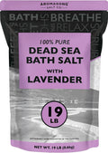 Aromasong Pure Dead Sea Salt with Lavender - 19 LB Soak