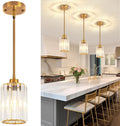 3 Pack Pendant Light Fixtures Modern Crystal Mini Pendant Lighting