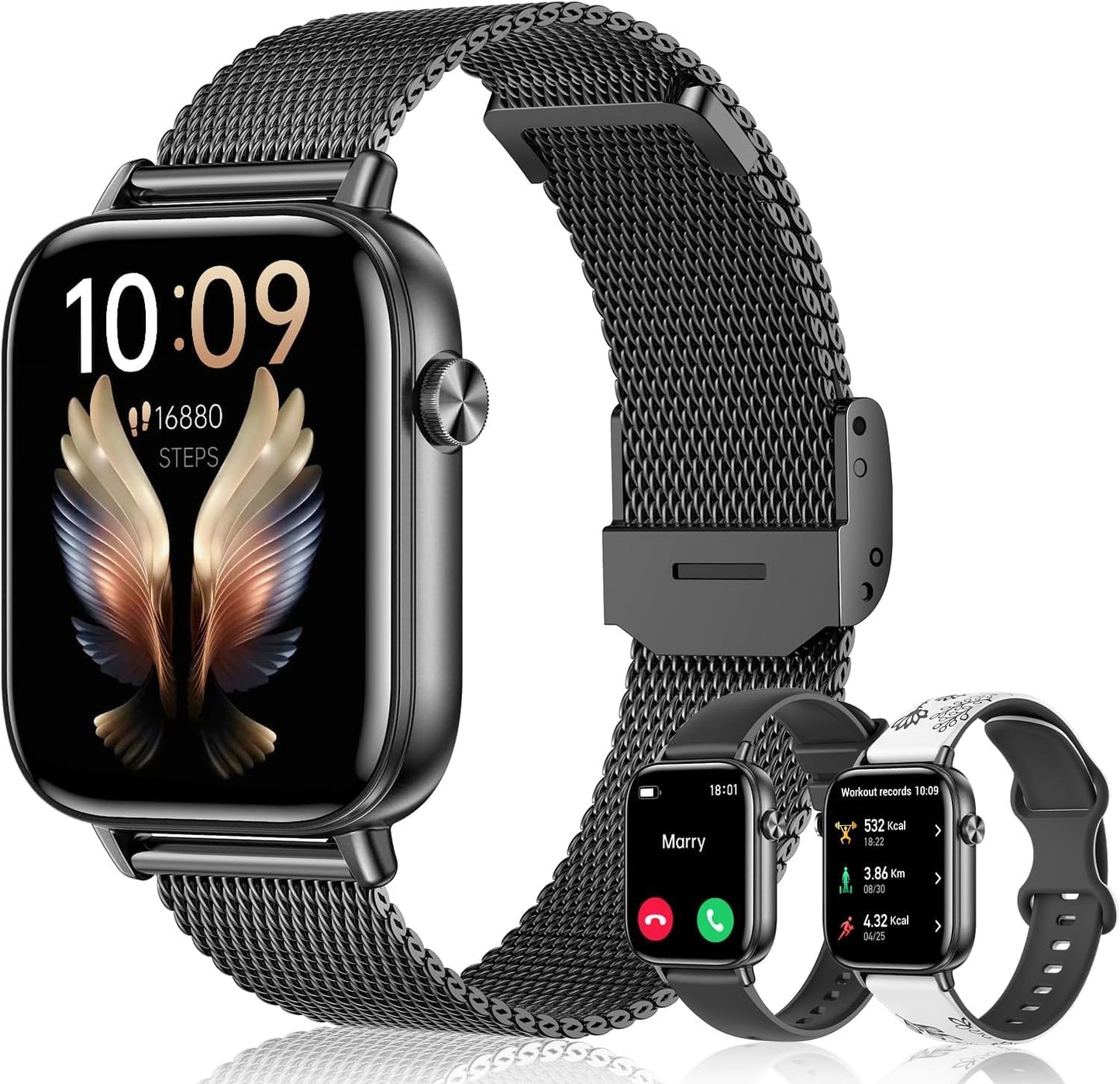 Smart Watch for Men Women with 1.83 HD Screen and 120+ Modes
