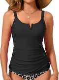 Tankini Tops for Women Swimwear Top Only Tummy Control - Modest