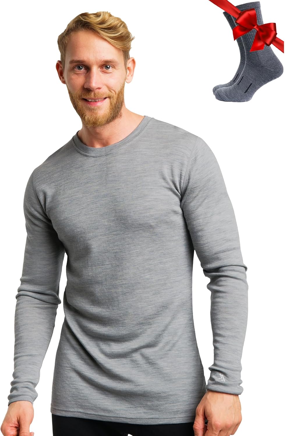 Merino Wool Base Layer for Men - Comfortable Thermal Shirts