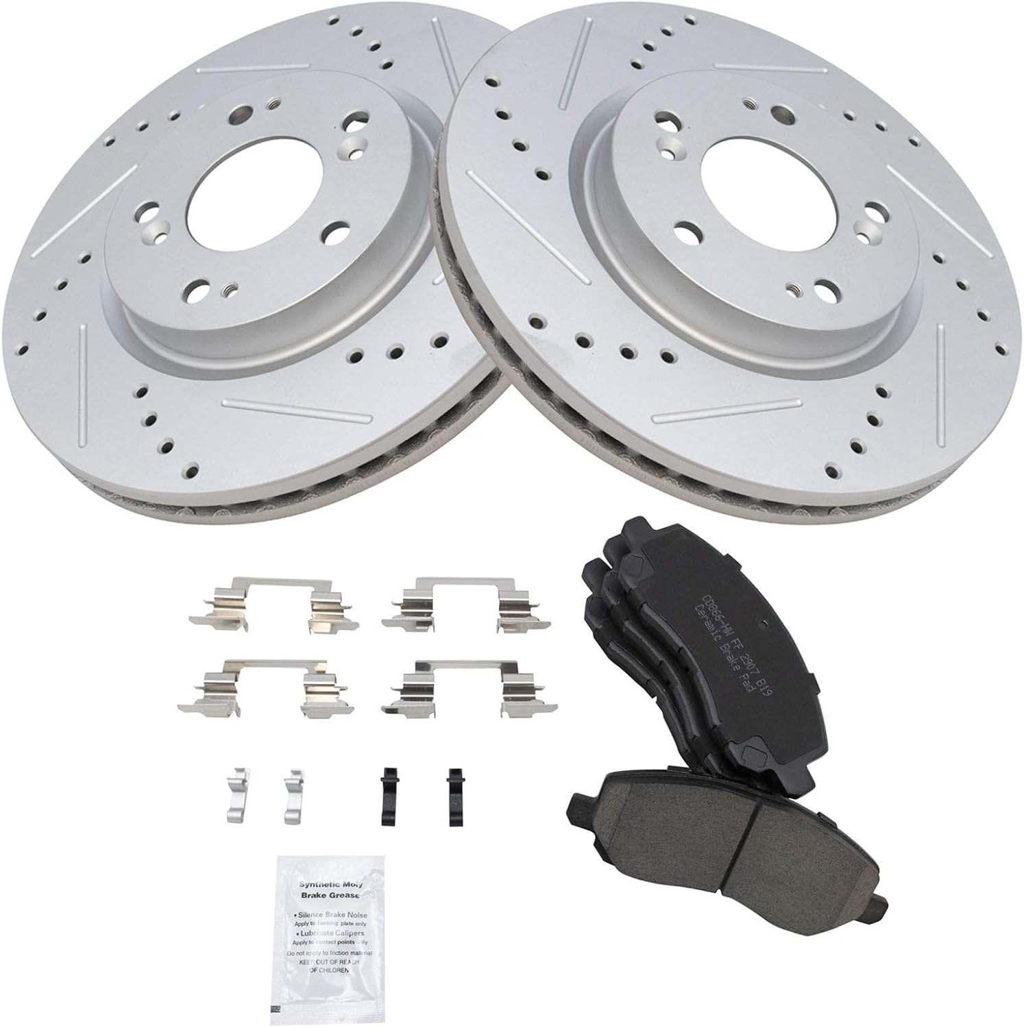 Premium Ceramic Brake Pad & Rotor Kit for Chrysler Dodge Jeep