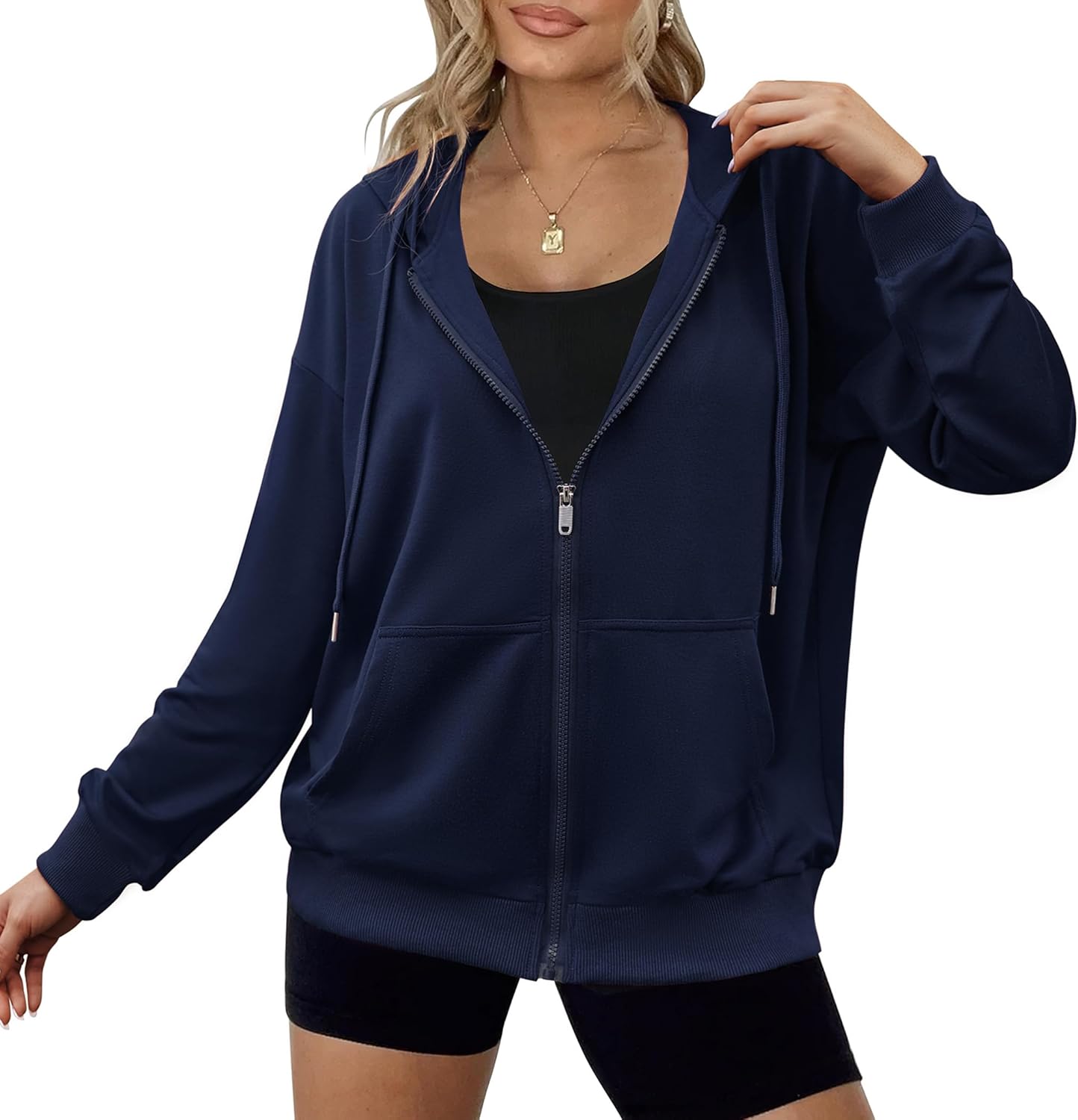 Zeagoo Women's Lightweight Hoodies Full Zip Up Casual Jackets