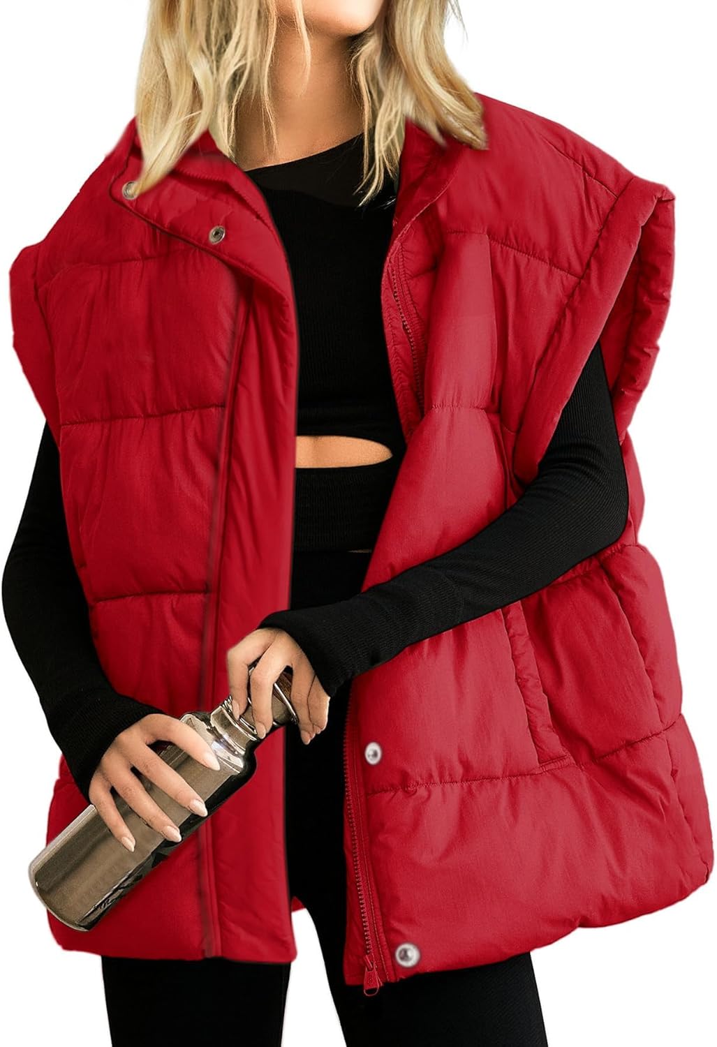 Ainangua Women's Puffer Vest for Stylish Winter Warmth