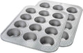 USA Pan Muffin Pan 12-Well Set of 2 - Heavy Gauge, Nonstick