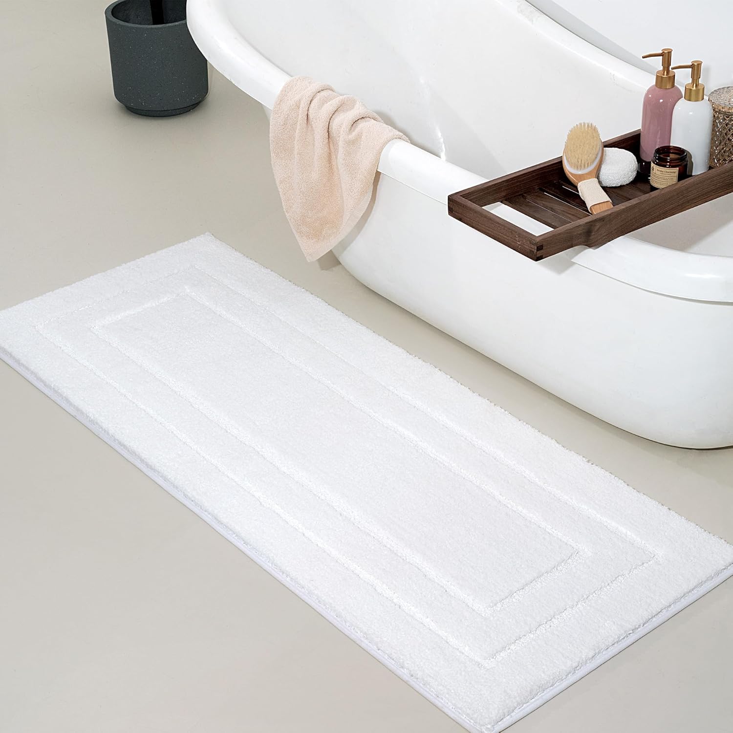 Large Non Slip Washable Bathroom Rugs - Soft Shaggy Mat